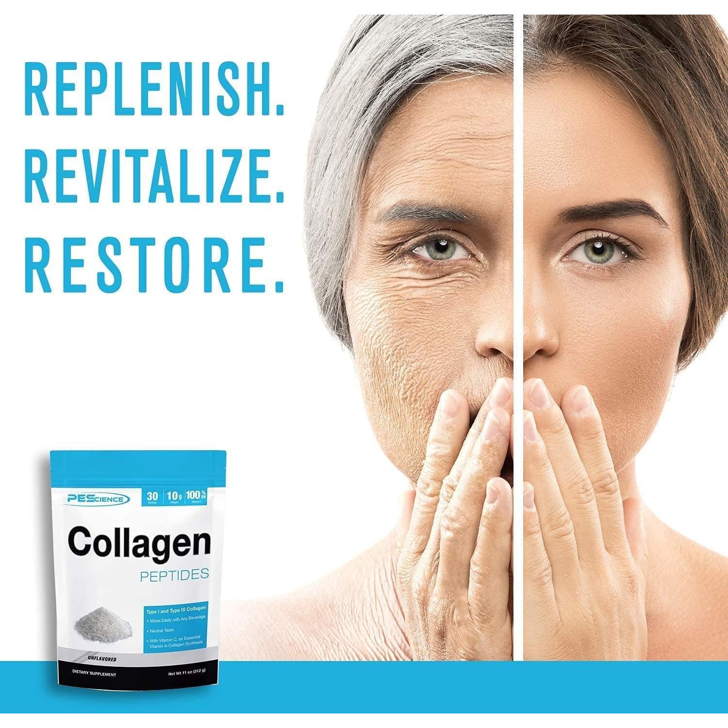 PEScience Colágeno Hidrolizado en Polvo con Vitamina C 30 Porciones