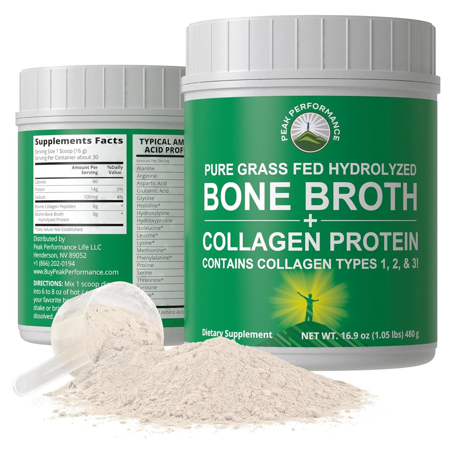 Colágeno Hidrolizado en Polvo Pico de Rendimiento 480g