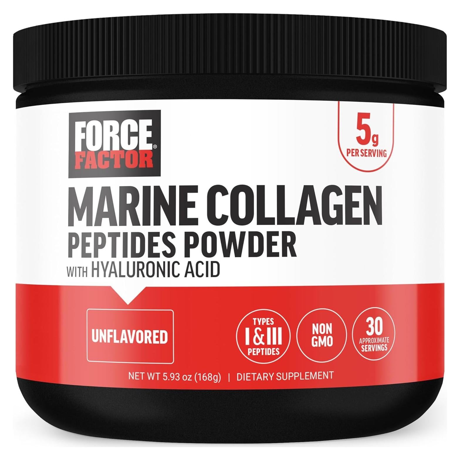 Polvo de Colágeno Marino Force Factor 30 Porciones Sin Sabor