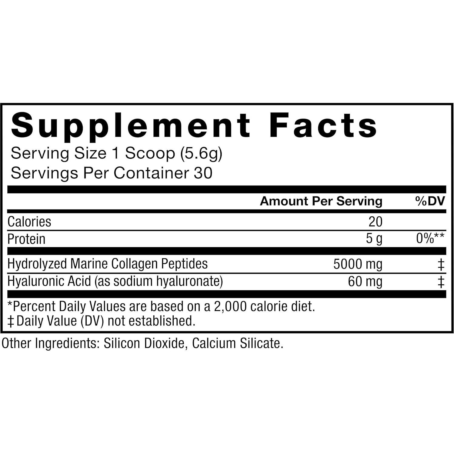 Polvo de Colágeno Marino Force Factor 30 Porciones Sin Sabor