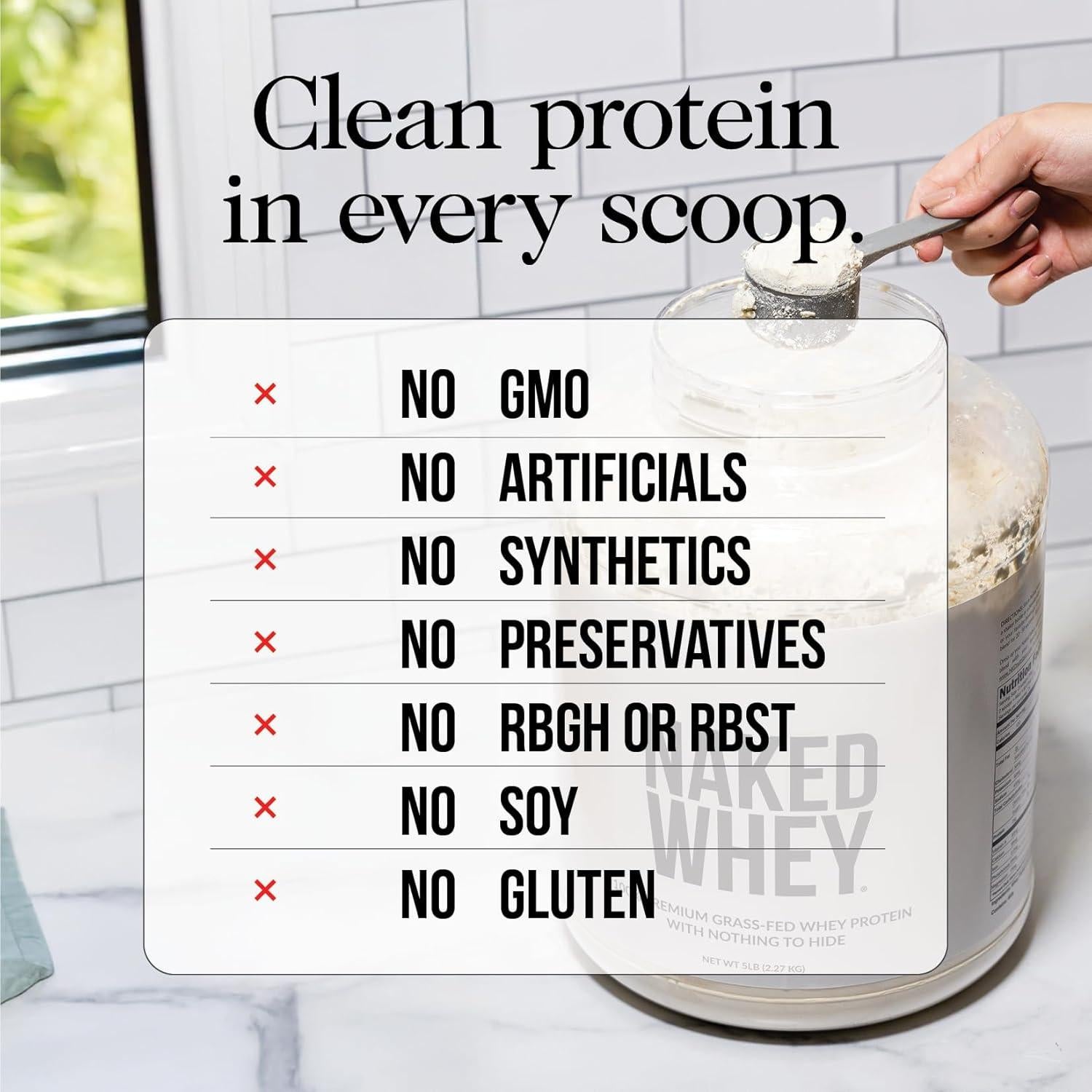 Proteína de Suero Naked 0.91kg 100% Natural Sin Sabor