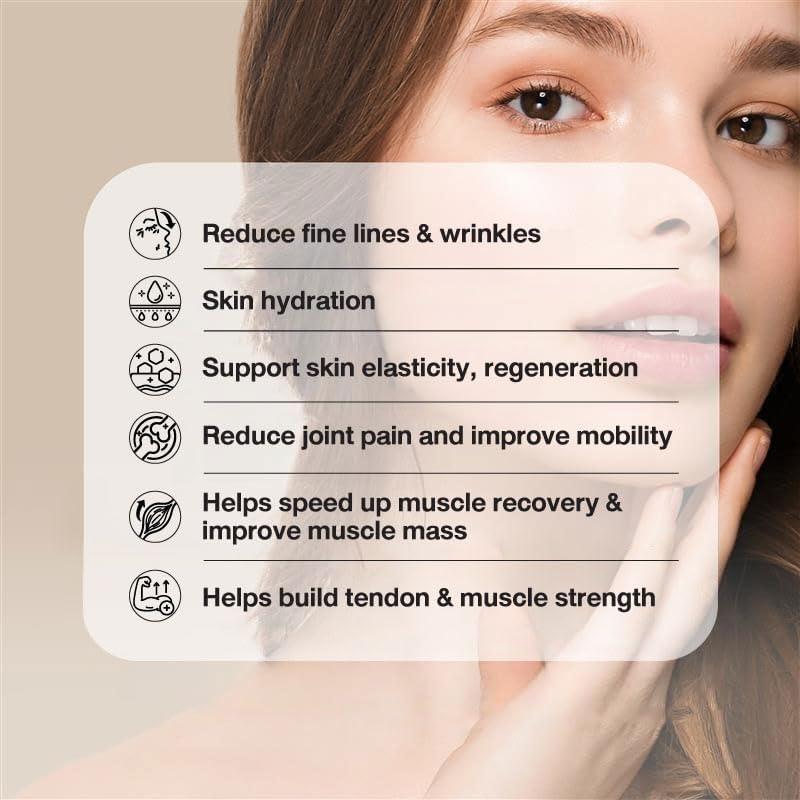 Polvo de Colágeno Hidrolizado Zense 500g - Tipo I y III, Orgánico