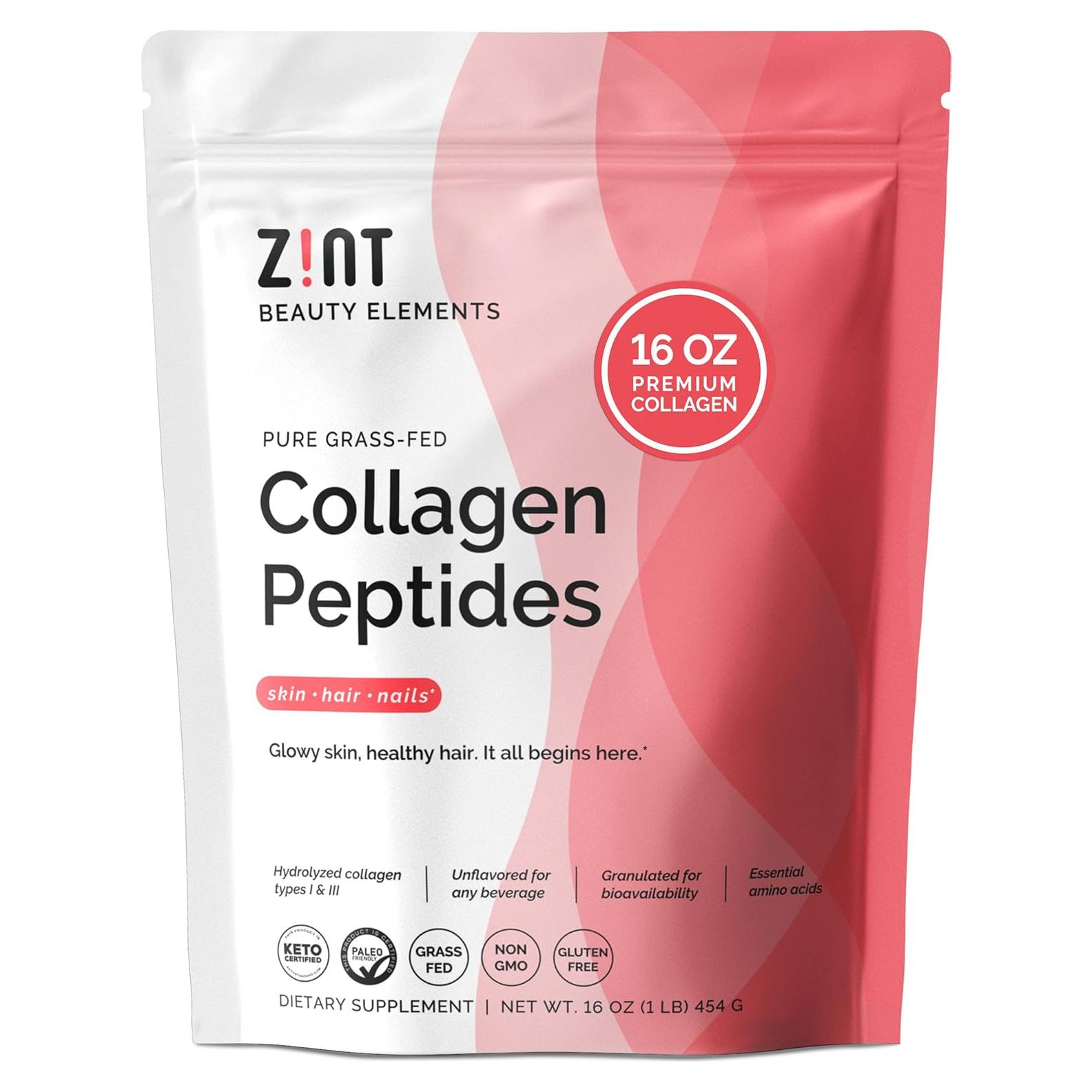 Colágeno Hidrolizado en Polvo Zint 453.6 g - Tipo I y III
