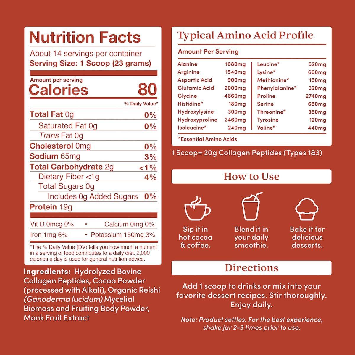 Polvo de Colágeno Hidrolizado de Chocolate Further Food 321.84 g