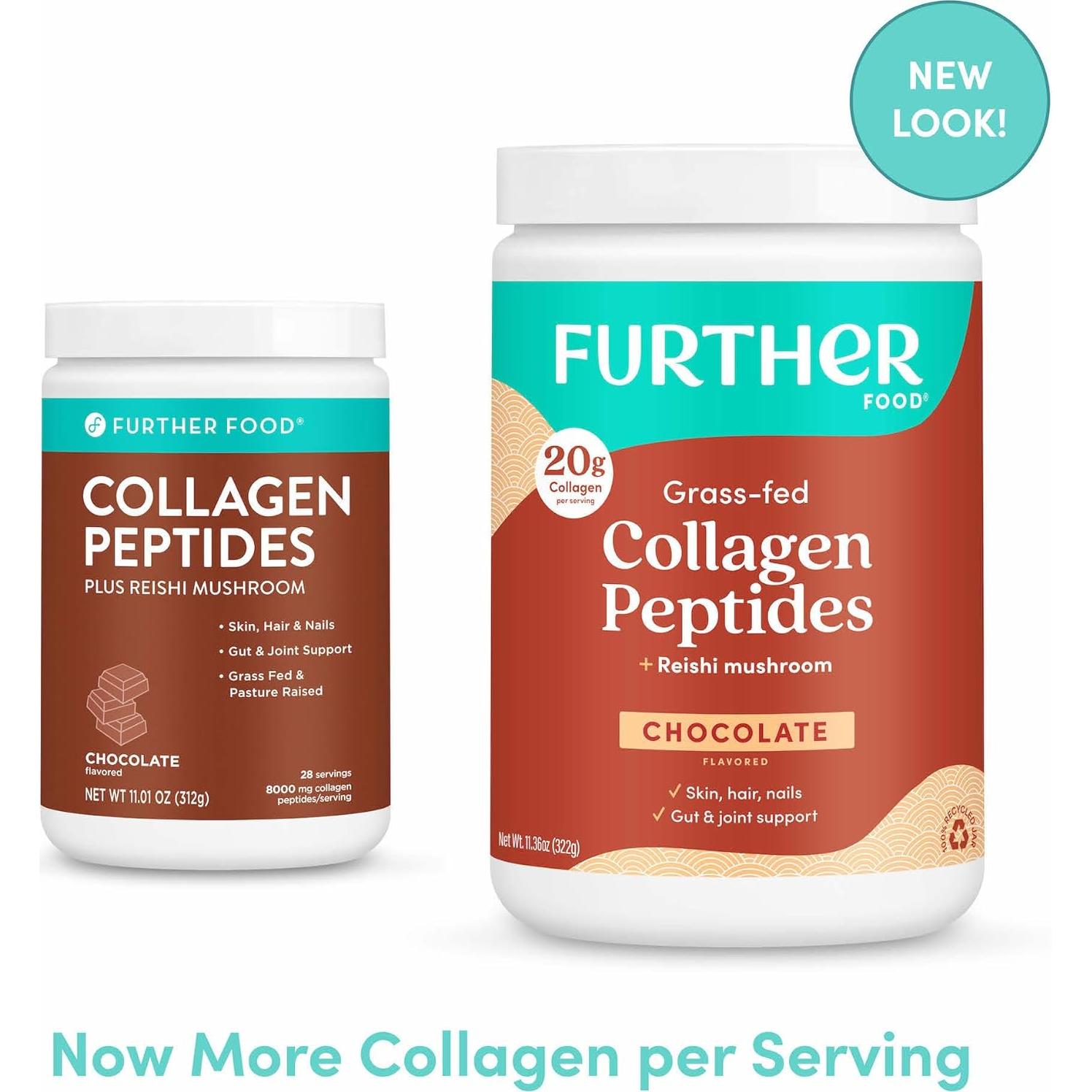 Polvo de Colágeno Hidrolizado de Chocolate Further Food 321.84 g