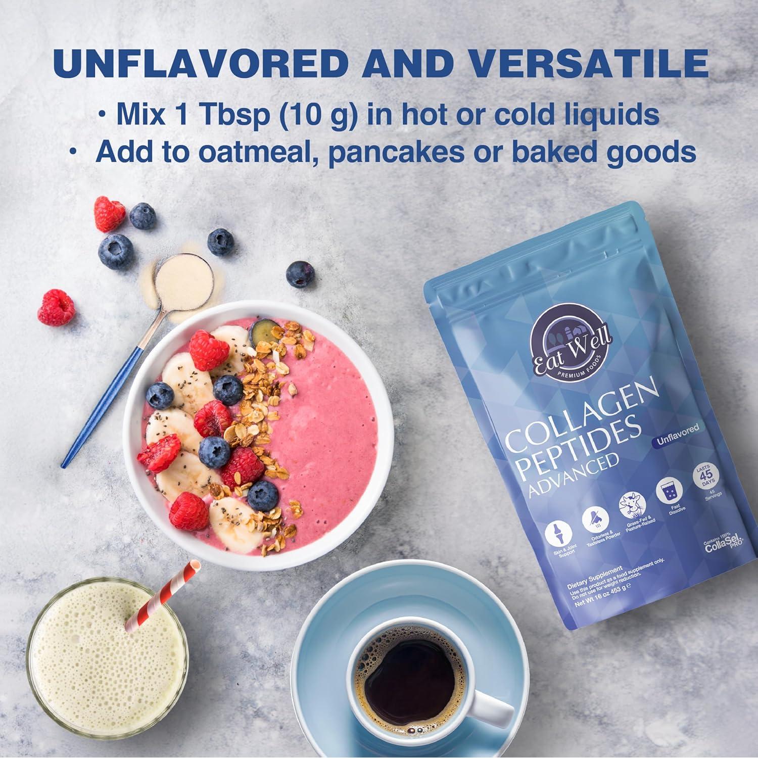 Polvo de Péptidos de Colágeno Eat Well 453.6g - 45 Porciones