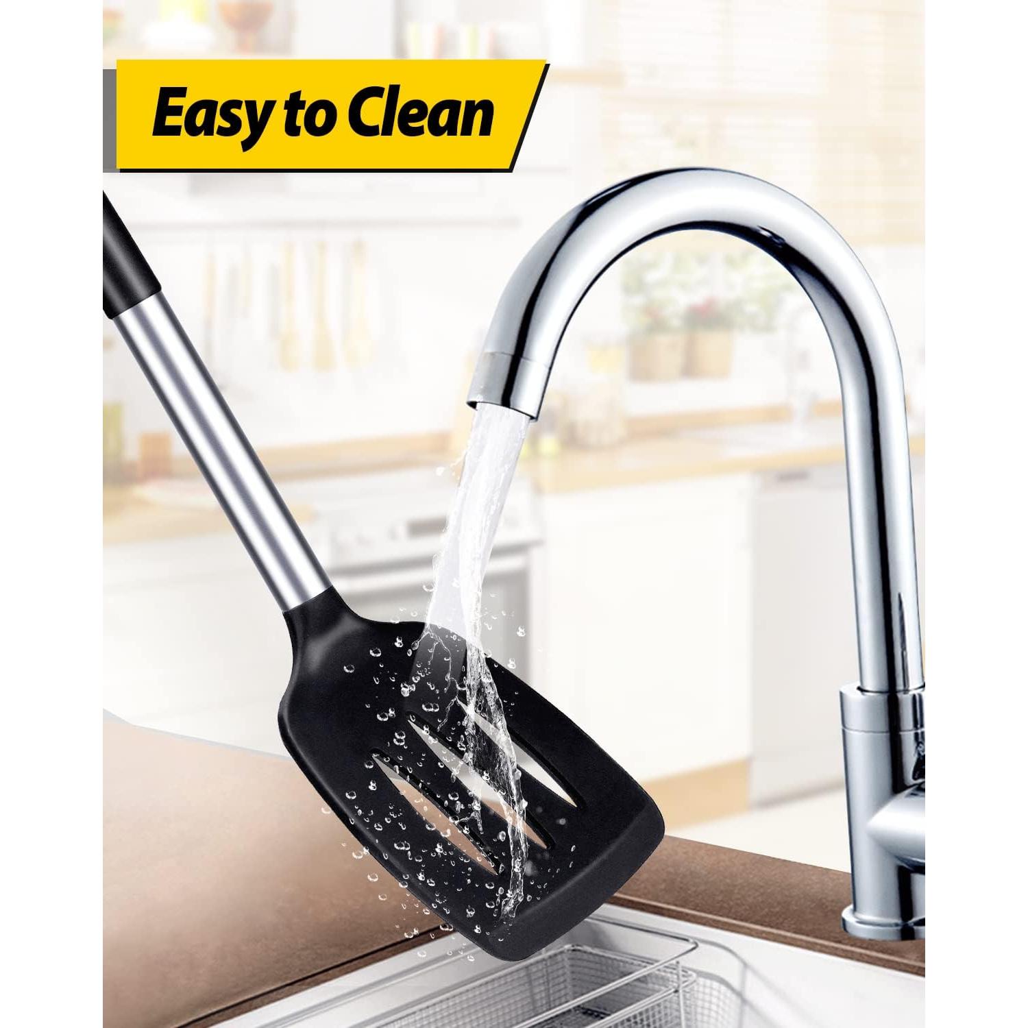 Juego de 2 Espátulas de Silicona BUNDLEPRO Antiadherentes