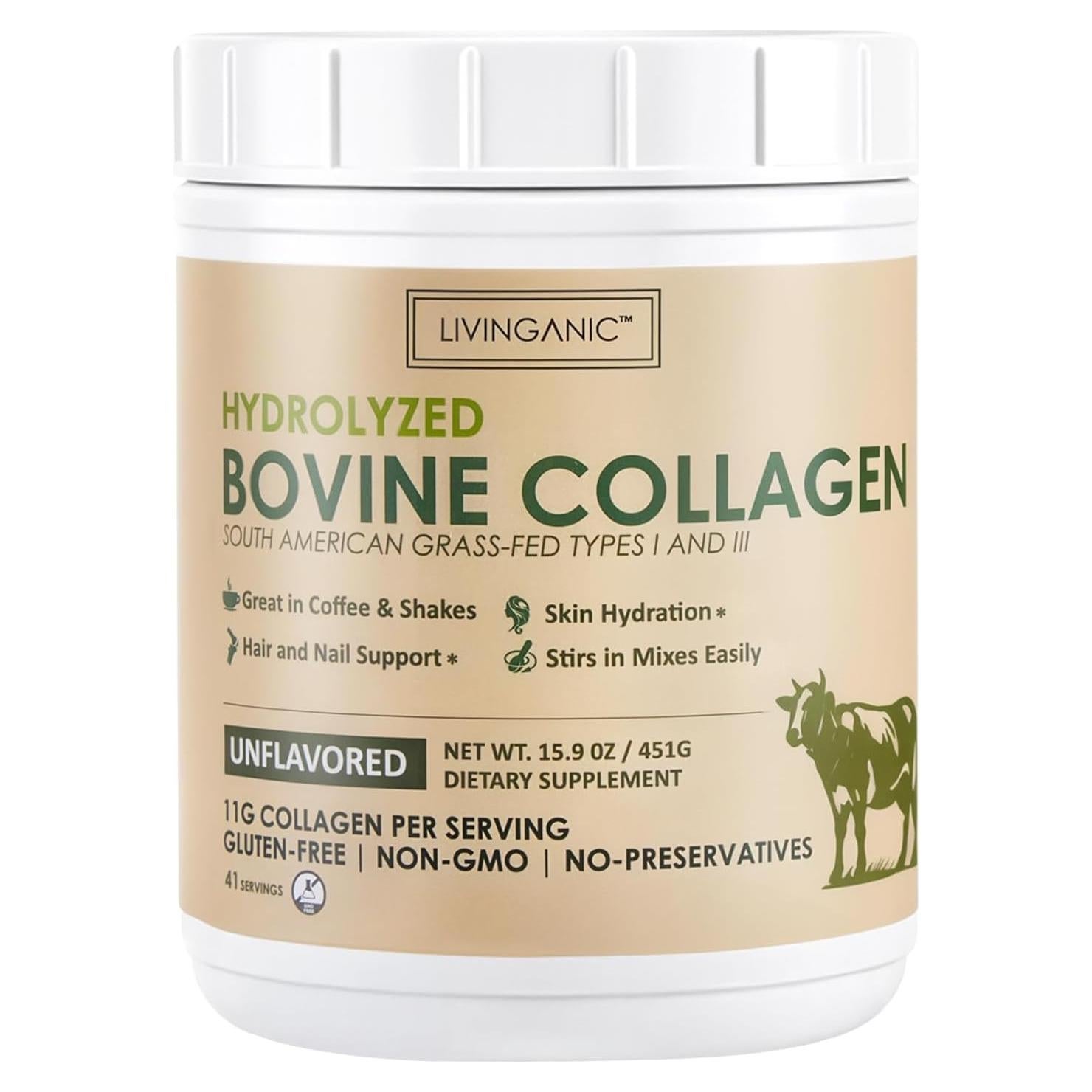 Polvo de Colágeno Hidrolizado Sin Sabor 451g Makers Nutrition