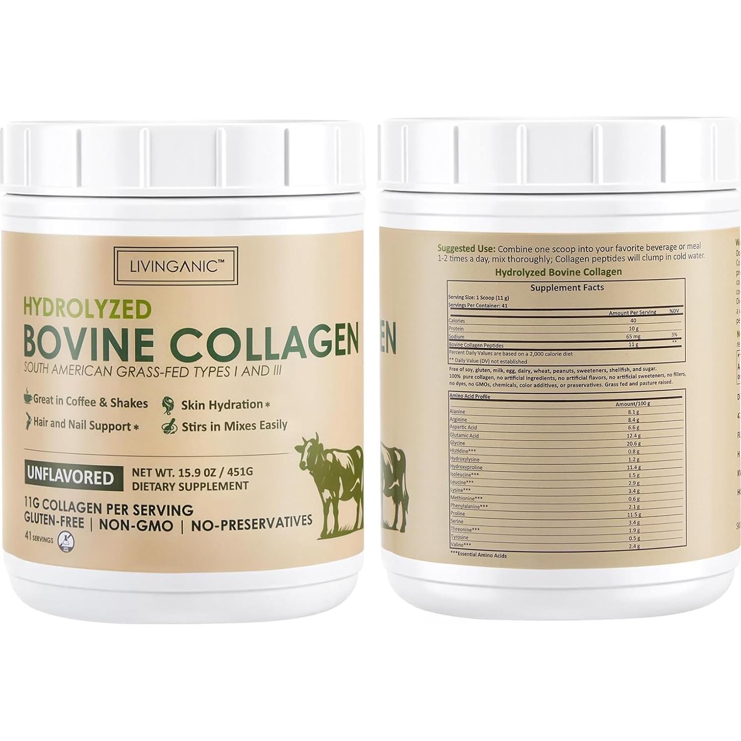 Polvo de Colágeno Hidrolizado Sin Sabor 451g Makers Nutrition