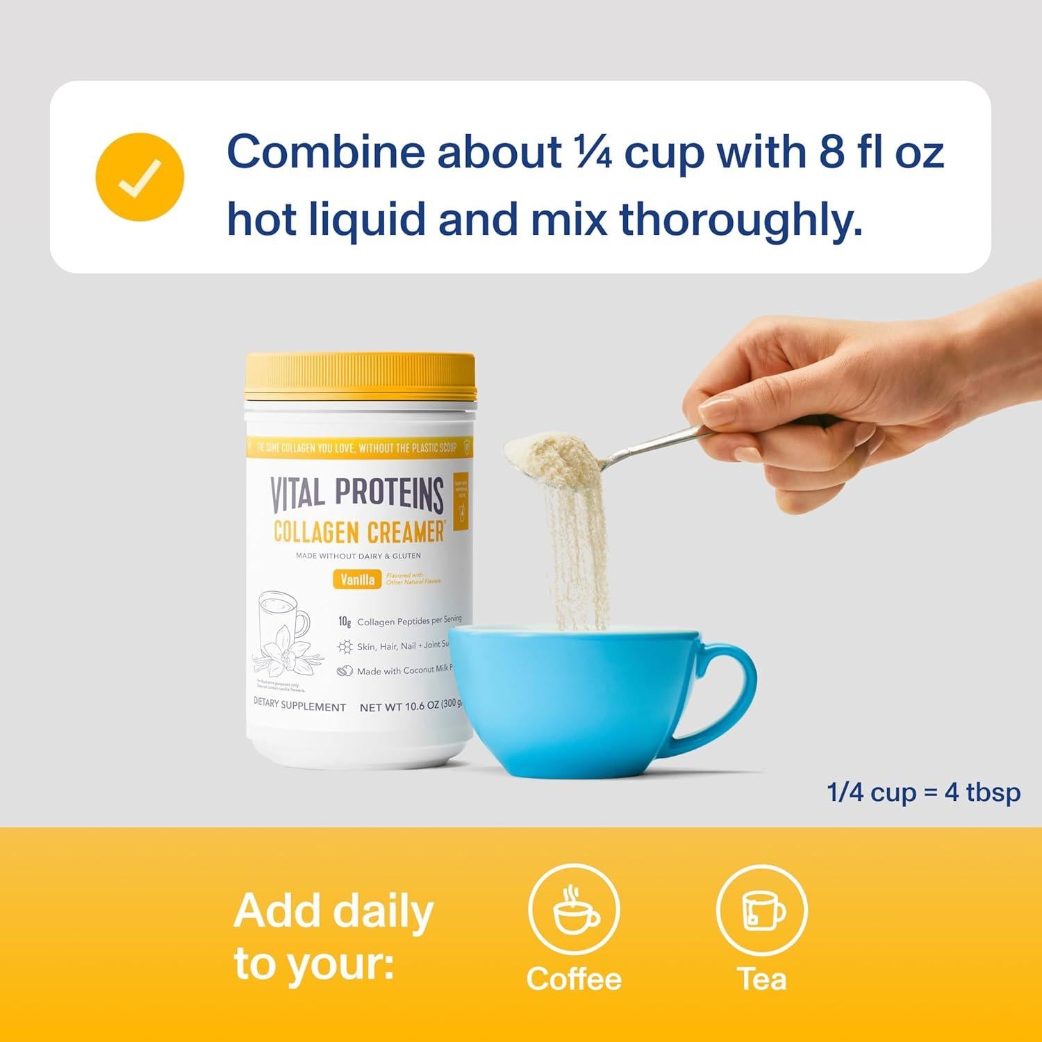 Polvo de Péptidos de Colágeno Vital Proteins 300g Vainilla