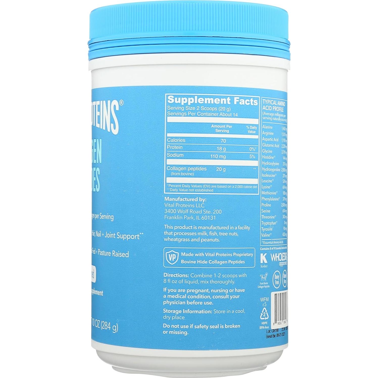 Polvo de Proteína de Colágeno Vital Proteins 283.5 g