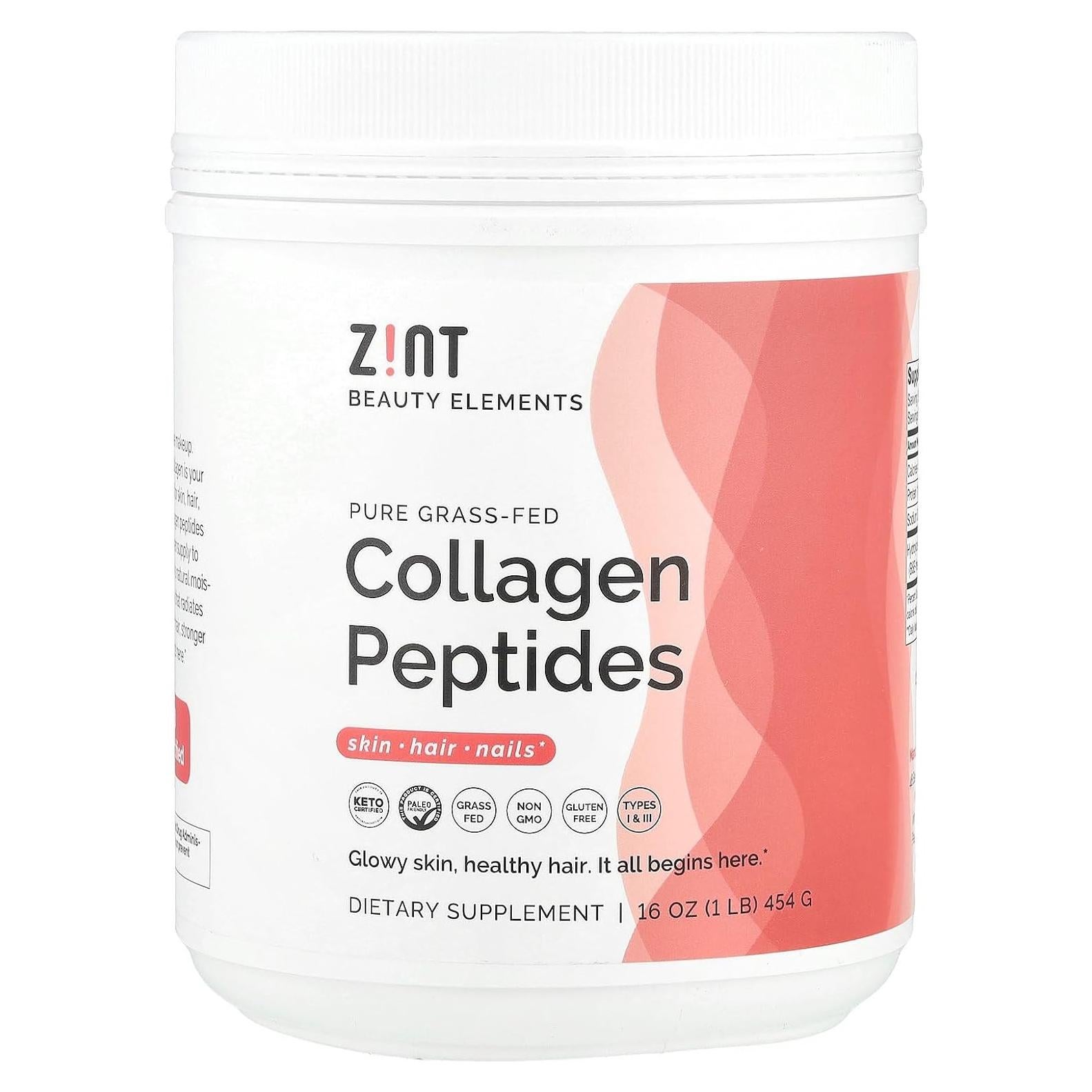 Polvo de Colágeno Hidrolizado Zint 450g - Suplemento Antienvejecimiento