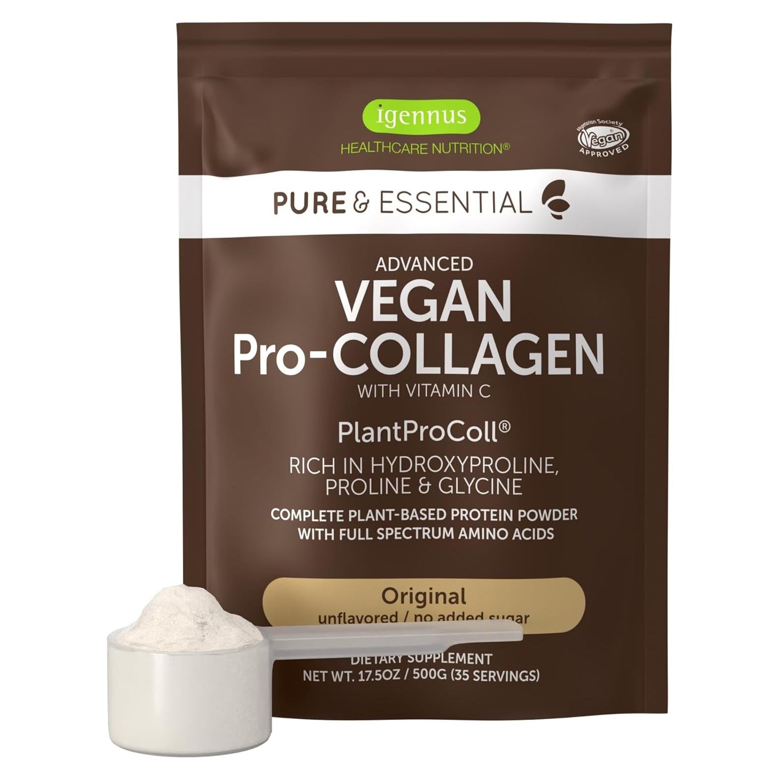 Polvo de Colágeno Vegano Igennus 500g con Vitamina C