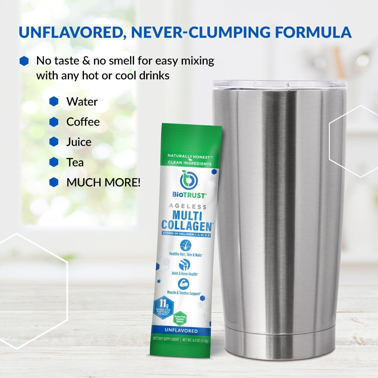 Polvo de Colágeno Multi BioTrust - 5 Tipos - 182.5g