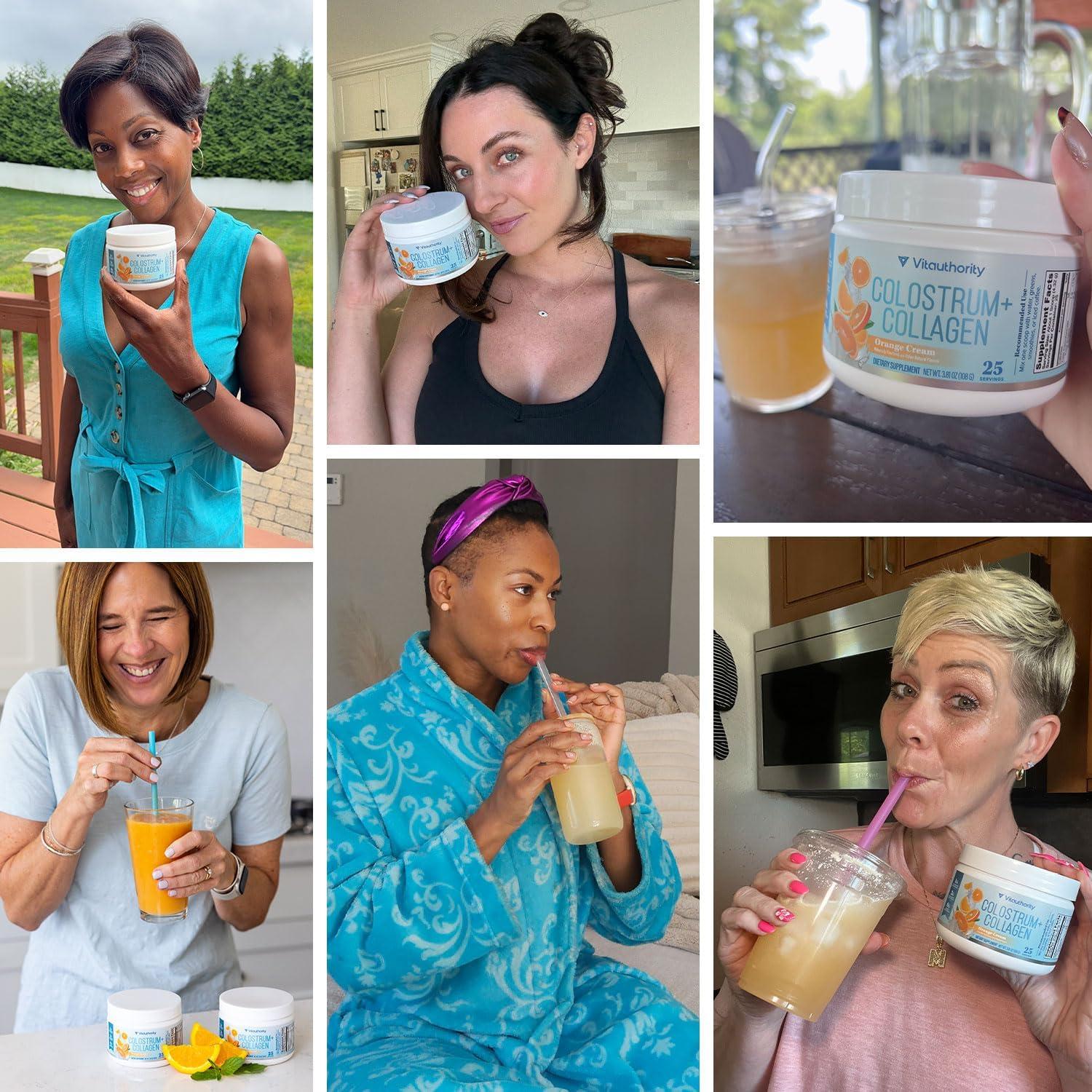 Colostrum Colágeno Hidrolizado Vitauthority 1g Colostro 2g Péptidos