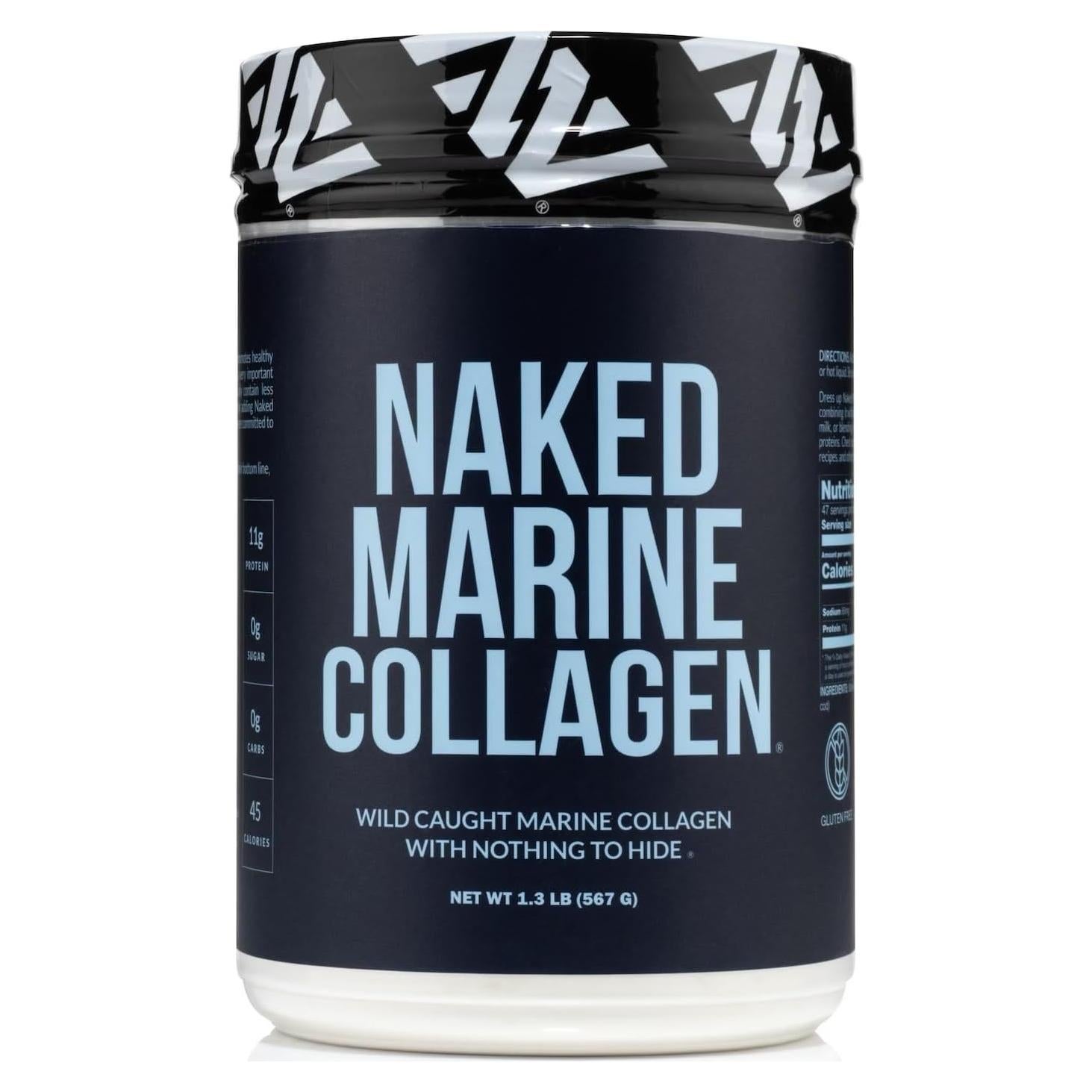 Colágeno Marino NAKED Pétidos en Polvo 0.57kg - Sin Sabor