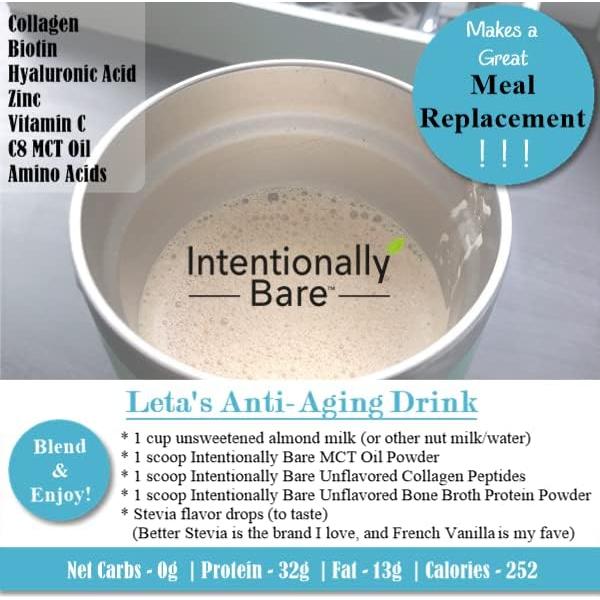 Polvo de colágeno sin sabor Deley Naturals 550g - 40 porciones