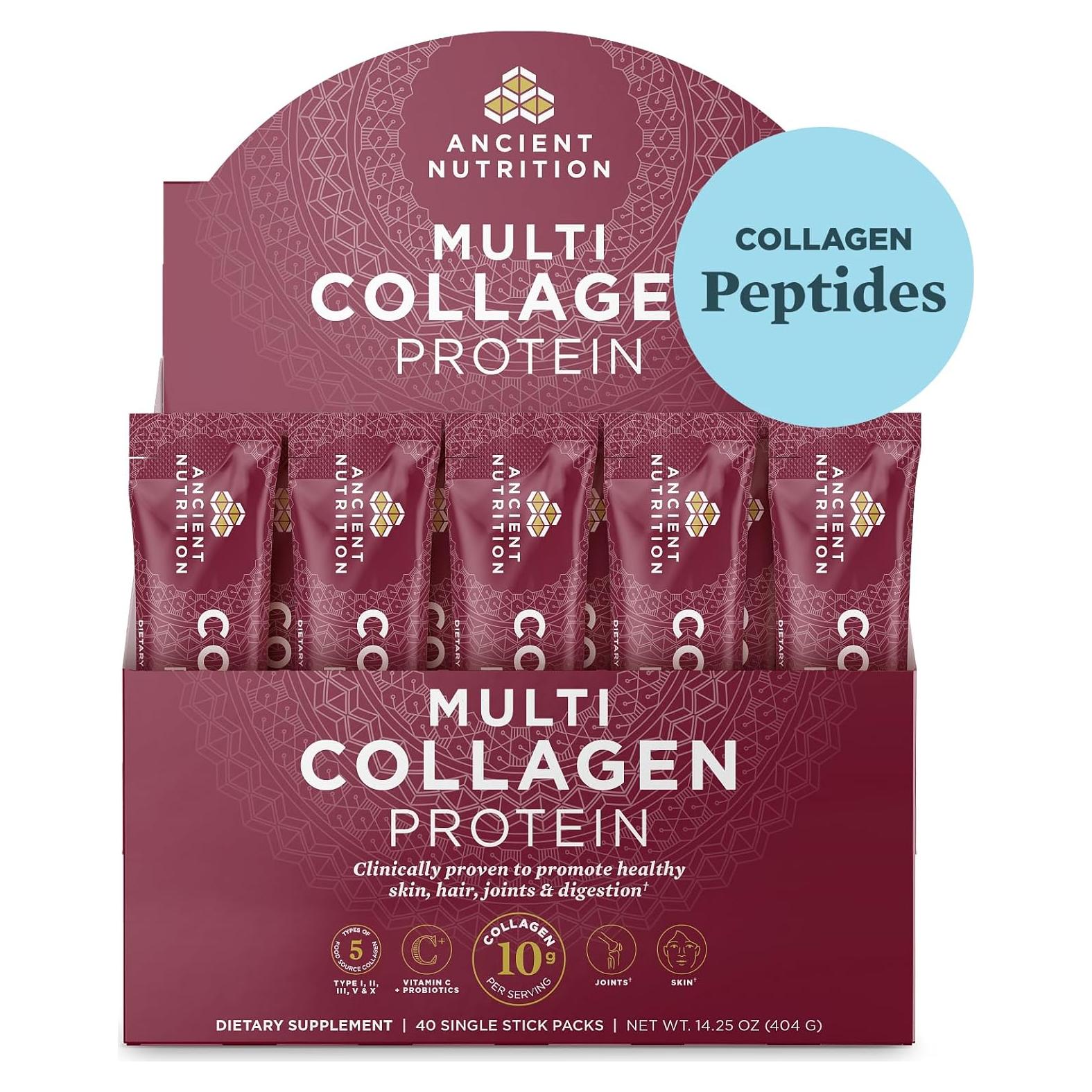 Polvo de Colágeno Hidrolizado Nutrición Antigua 40 Paquetes