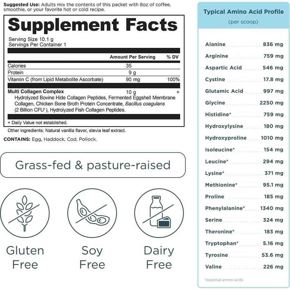 Polvo de Colágeno Hidrolizado Nutrición Antigua 40 Paquetes
