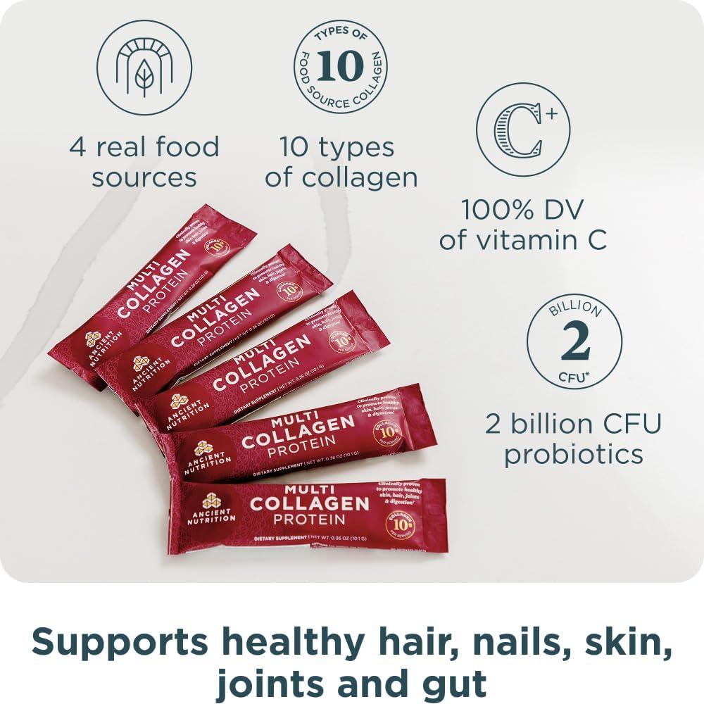 Polvo de Colágeno Hidrolizado Nutrición Antigua 40 Paquetes