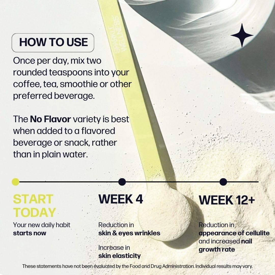 Suplemento en Polvo de Colágeno Sparkle Wellness 30 Porciones