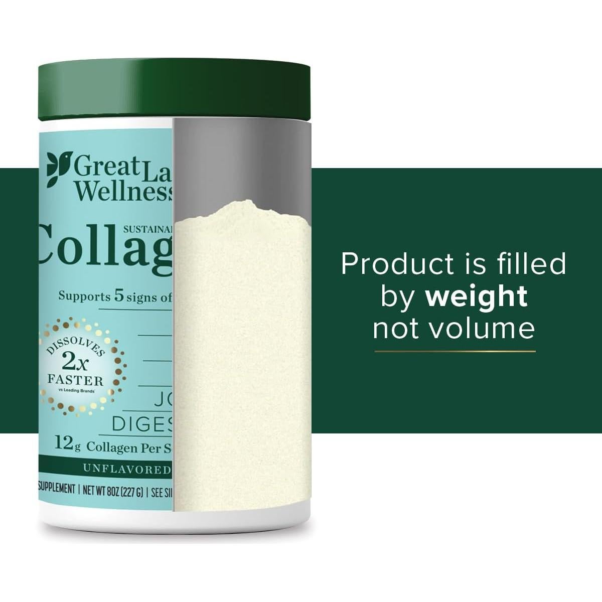 Colágeno Marino Sostenible Great Lakes 226.8 g Hidrolizado