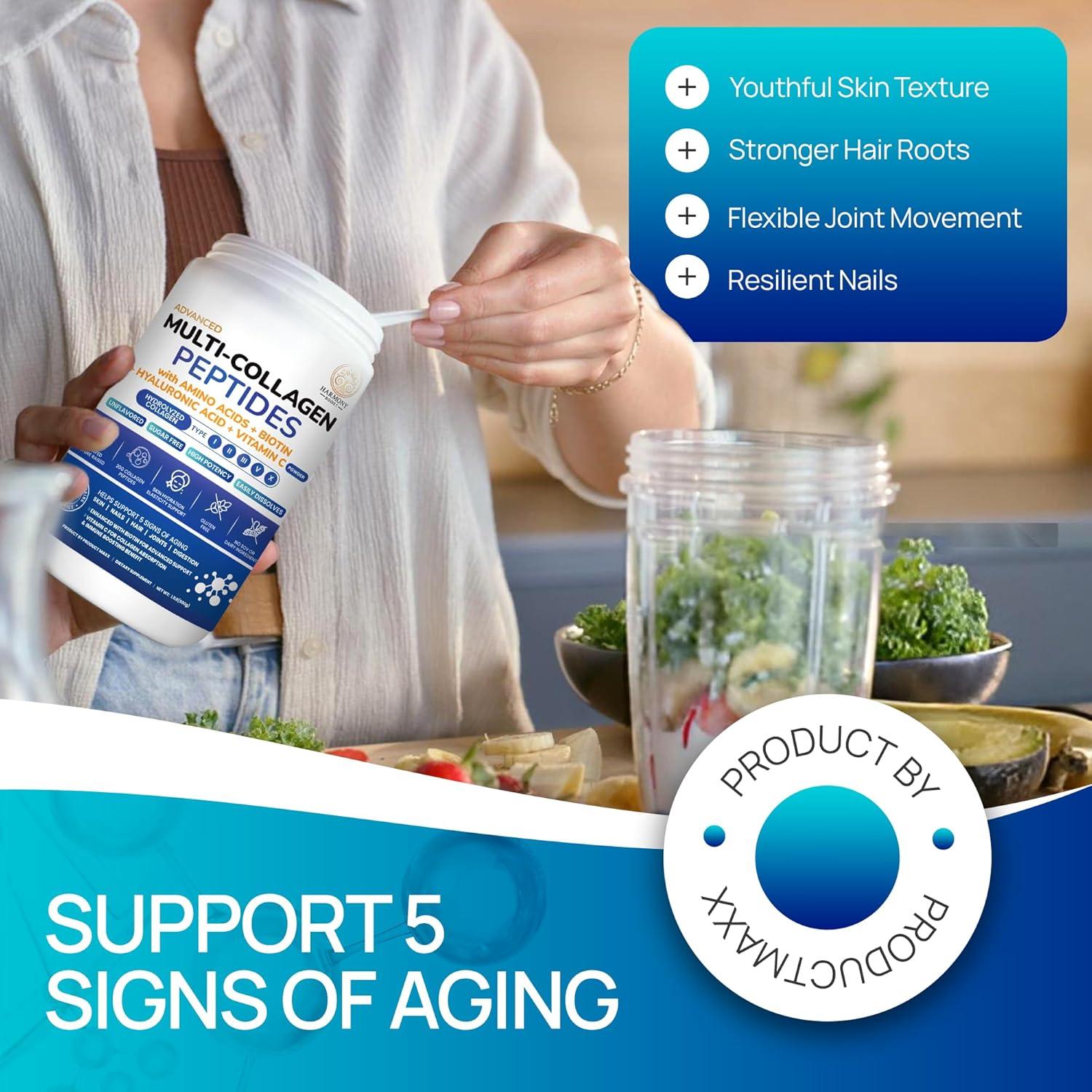 Polvo de Colágeno Hidrolizado 500g | Con Biotina y Vitamina C