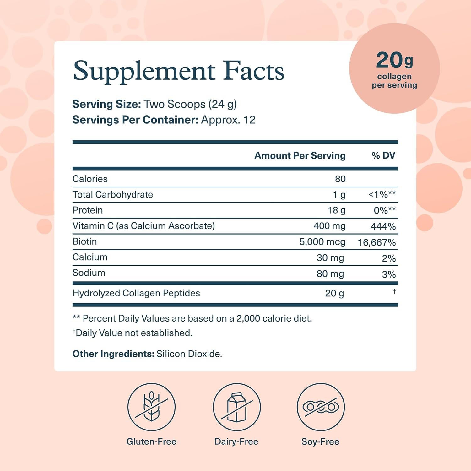 Polvo de Colágeno Youtheory 283.5 g - Hidrolizado Sin Sabor