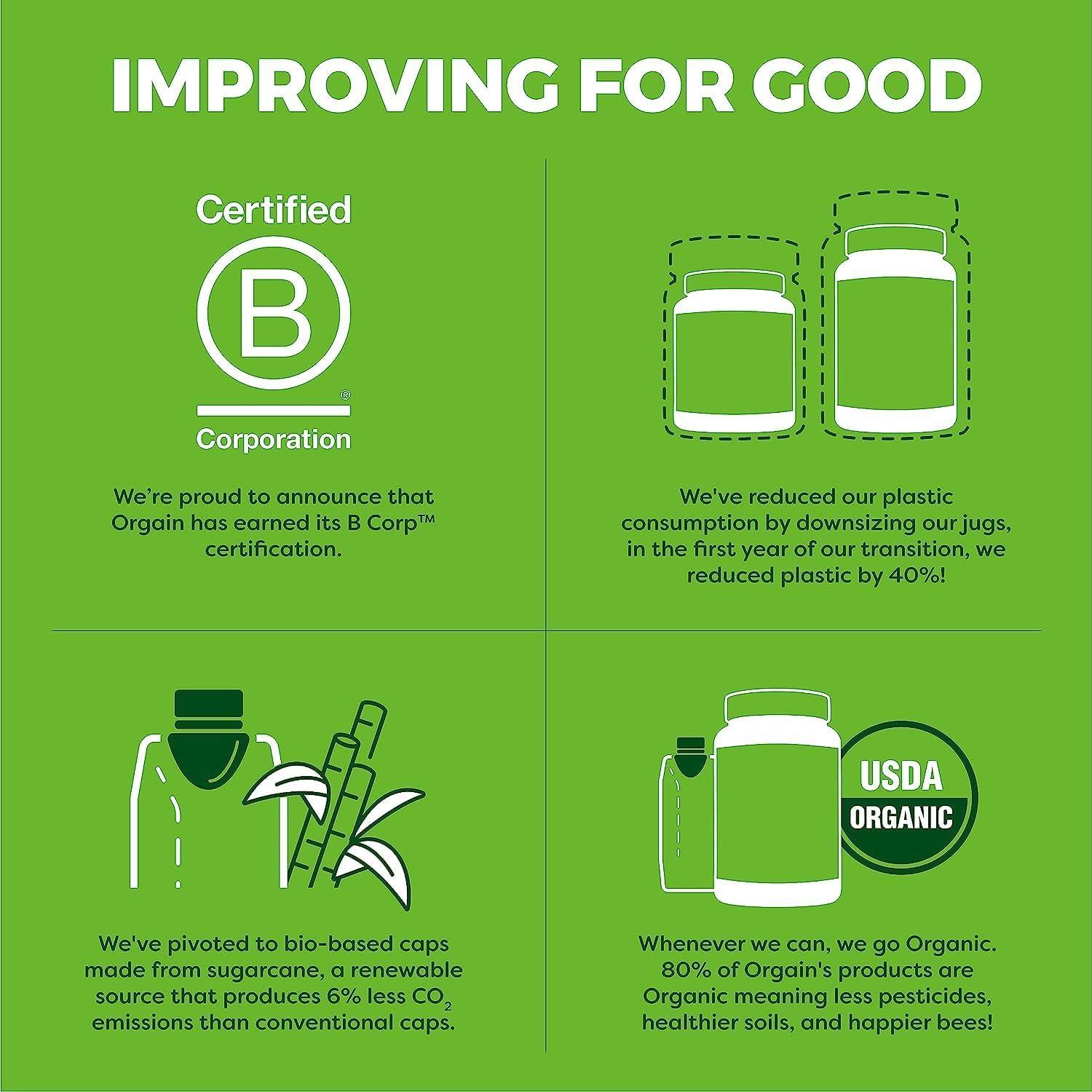 Polvo de Colágeno Hidrolizado Orgain 0.45kg + Probioticos