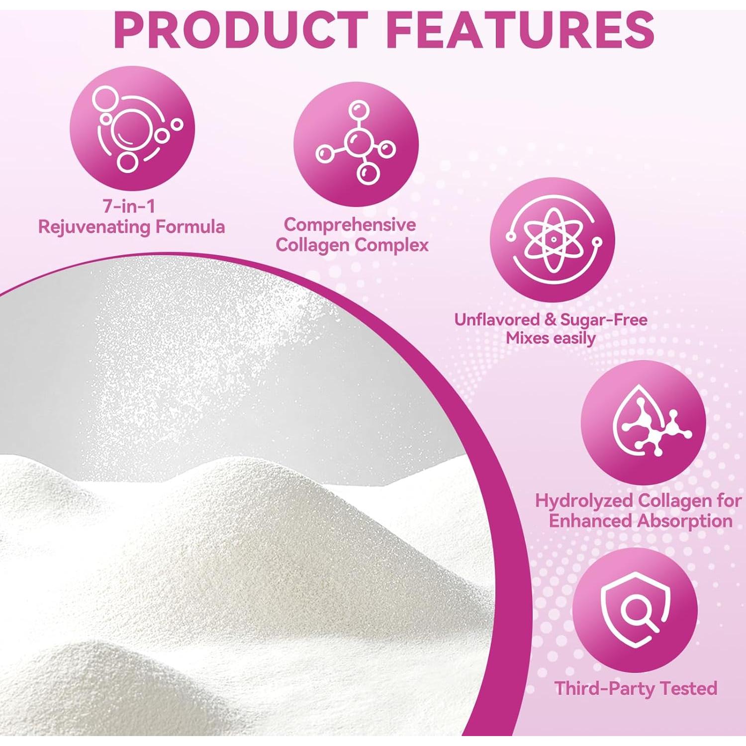 Polvo de Péptidos de Colágeno Mclovefy 454 g - 41 Porciones