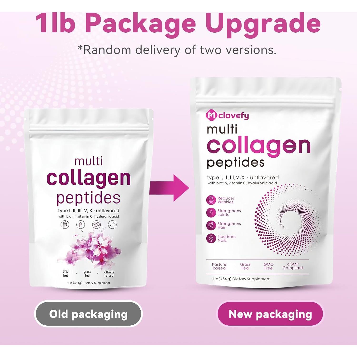 Polvo de Péptidos de Colágeno Mclovefy 454 g - 41 Porciones