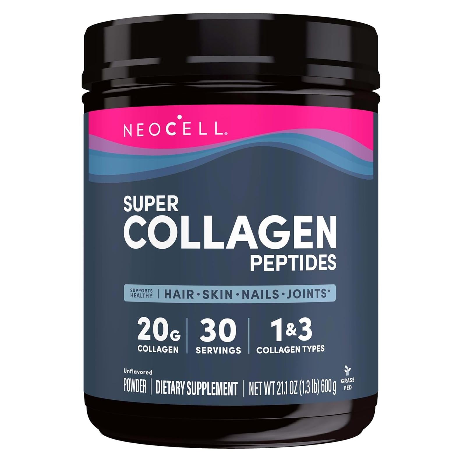 NeoCell Super Collagen Peptides 600 g Polvo Sin Sabor
