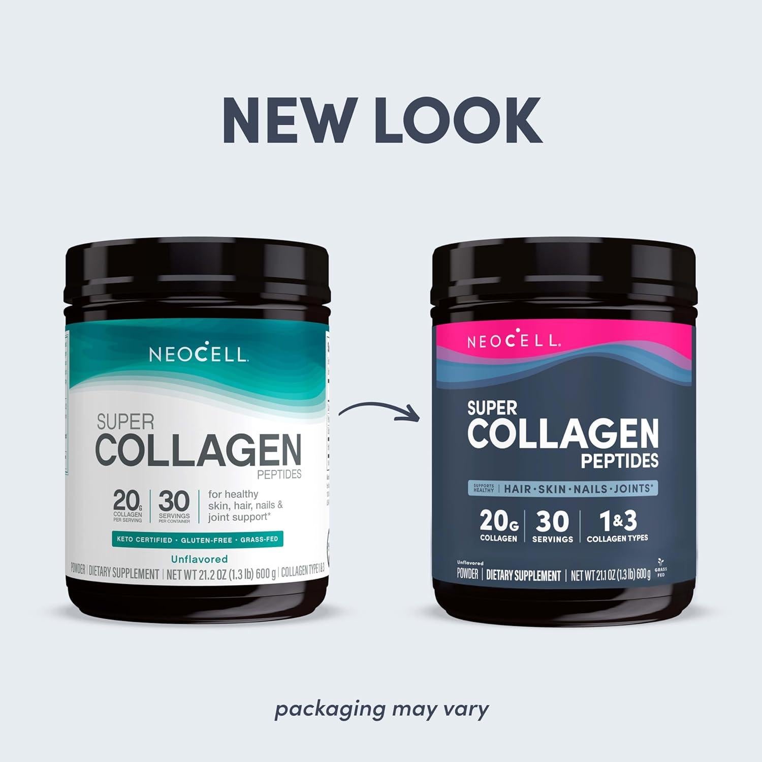 NeoCell Super Collagen Peptides 600 g Polvo Sin Sabor