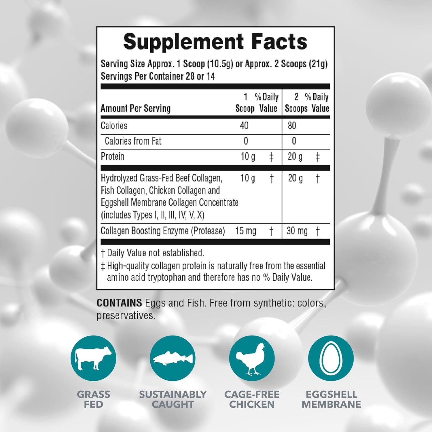 Péptidos de colágeno Natures Plus 2x295g en polvo - Salud piel, cabello y uñas