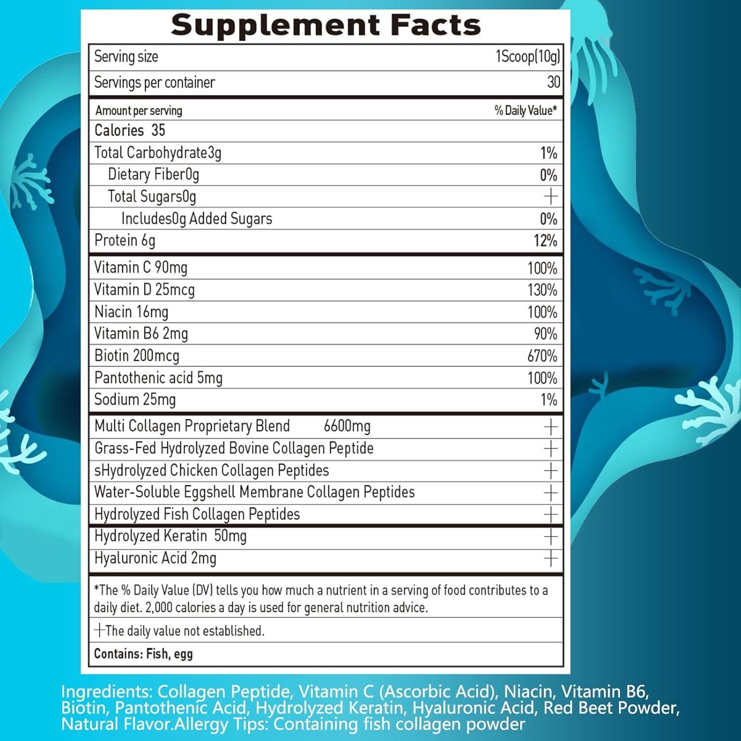 Polvo de Colágeno Marino Suiyilary 300g - Sin Sabor, Salud Piel, Cabello y Uñas