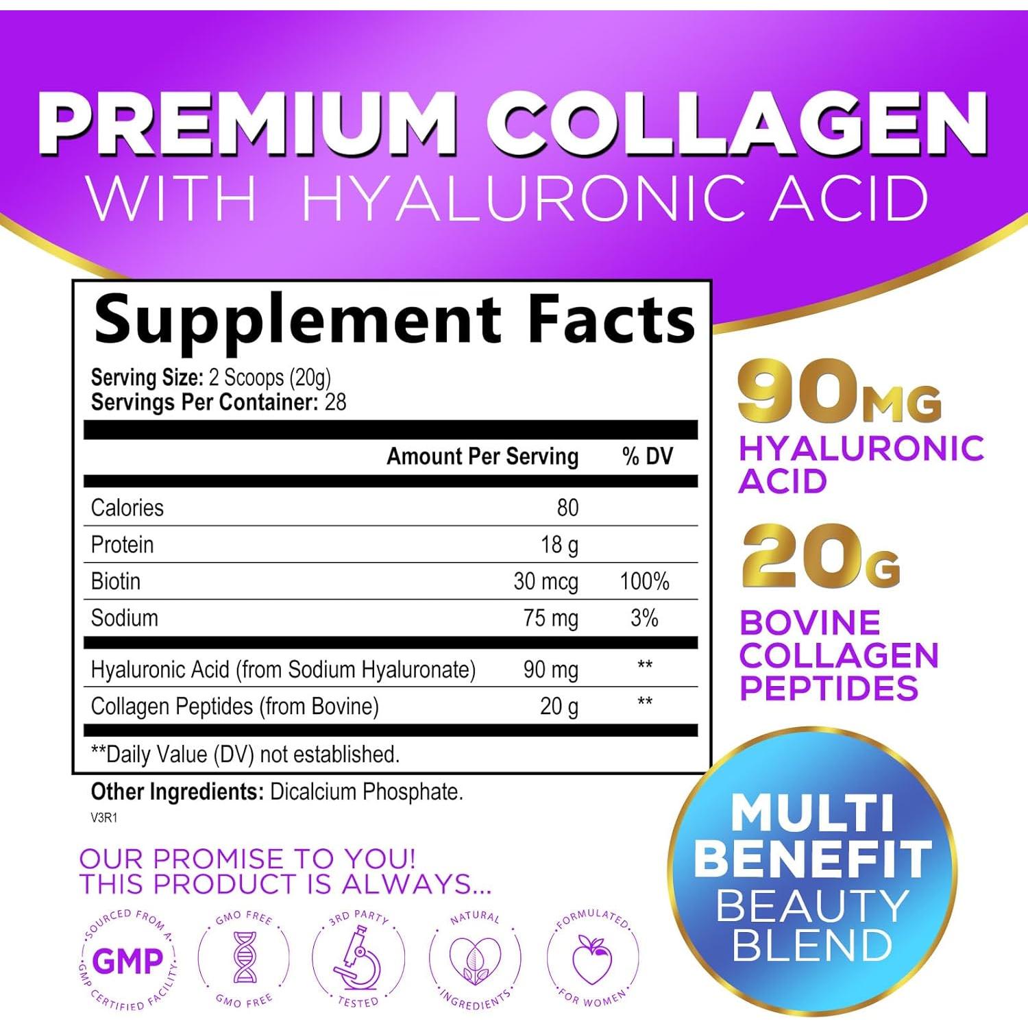 Polvo de Péptidos de Colágeno Sin Sabor Hello Lovely 28 Porciones