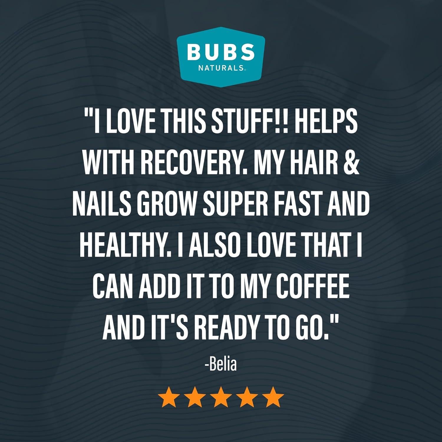 BUBS Naturals Polvo de Colágeno Sin Sabor 20g - 20 Stick