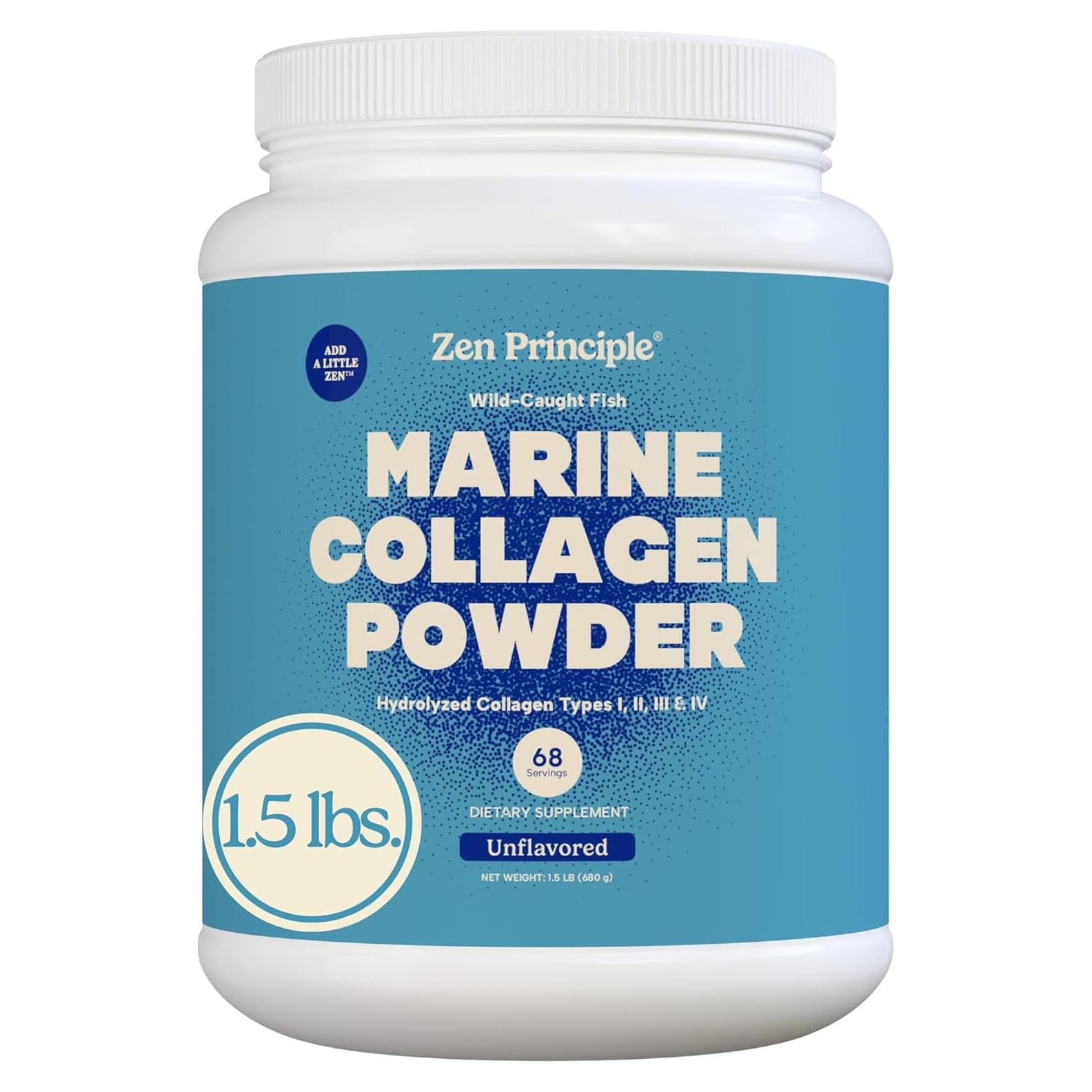 Colágeno Marino en Polvo Zen Principle 0.68 kg - Apoyo Piel y Articulaciones