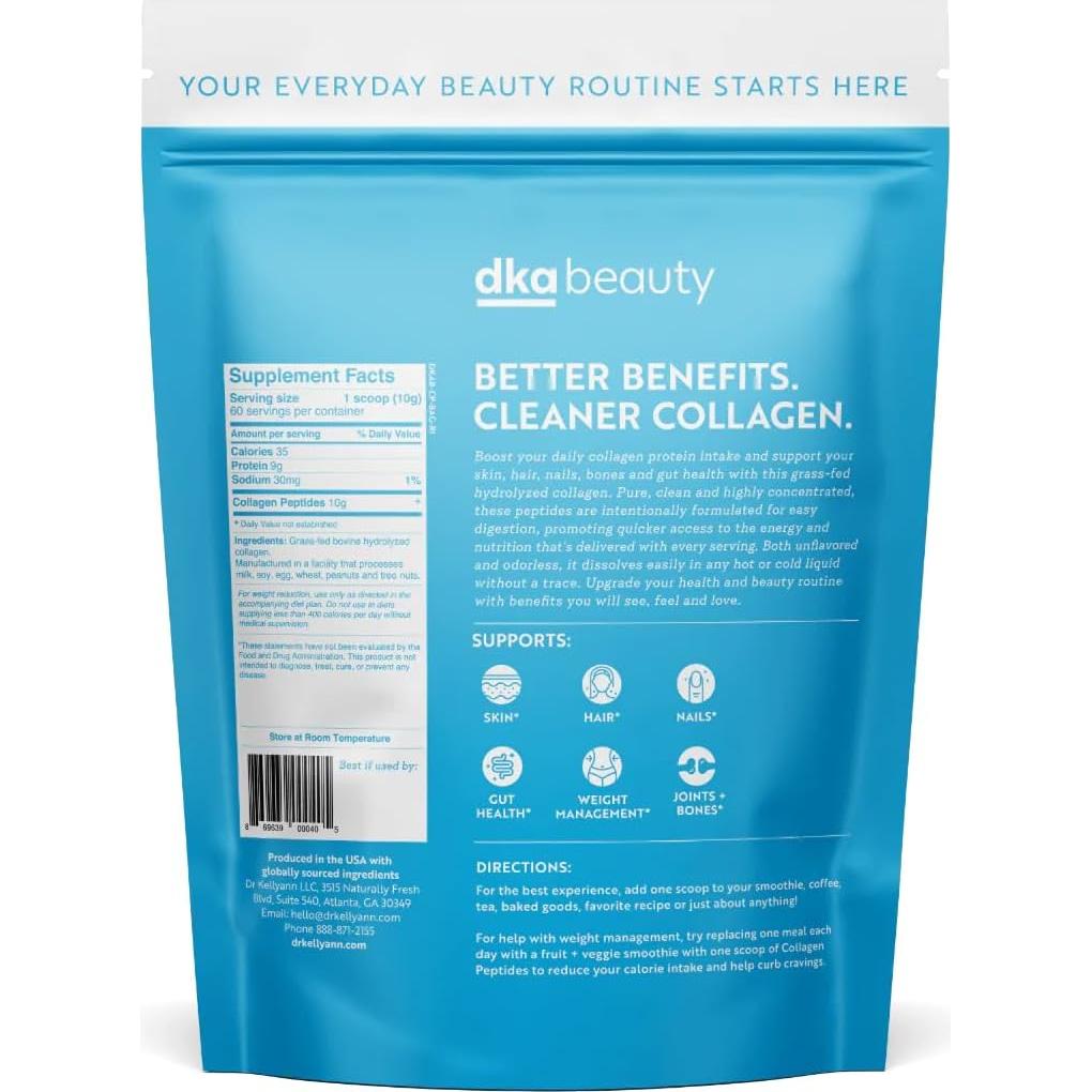 Polvo de Péptidos de Colágeno Dr. Kellyann 60 Porciones 600g