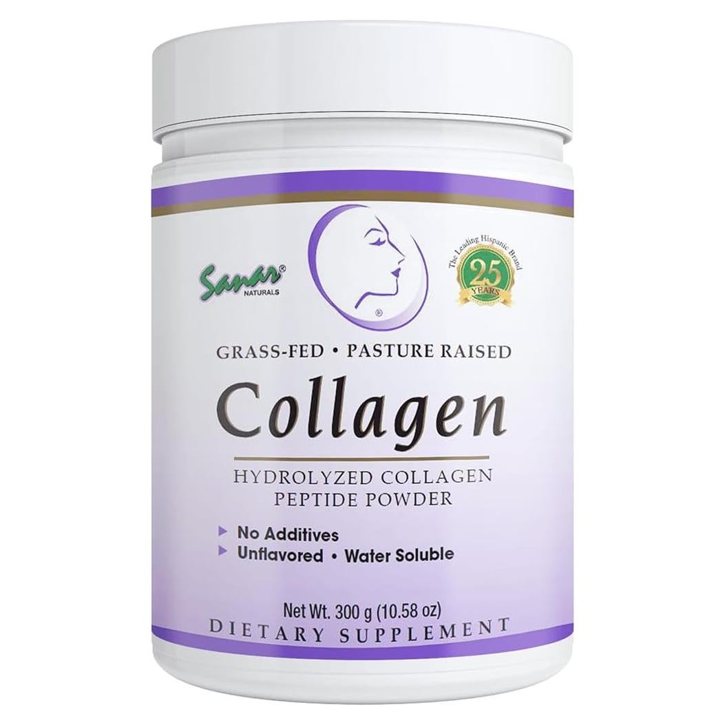 Polvo de Colágeno Hidrolizado Sanar Naturals 300 g - Sin Sabor