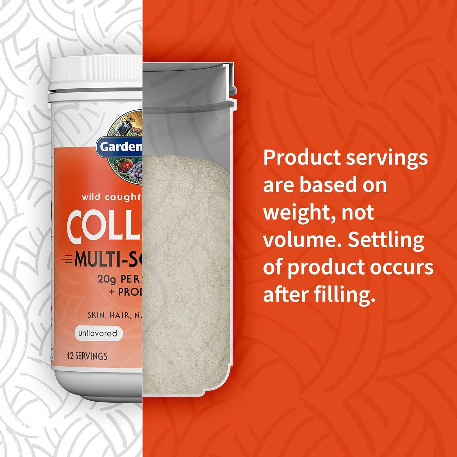 Suplemento de Colágeno Marino y Bovino Garden of Life 20g