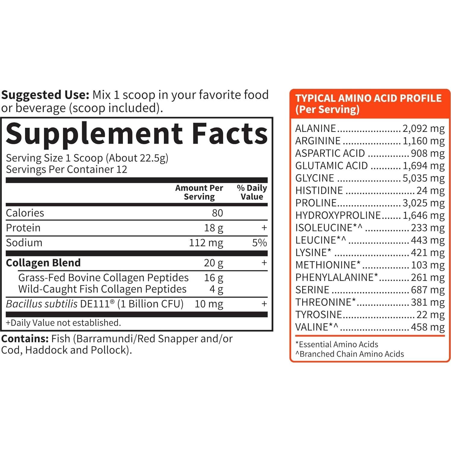 Suplemento de Colágeno Marino y Bovino Garden of Life 20g