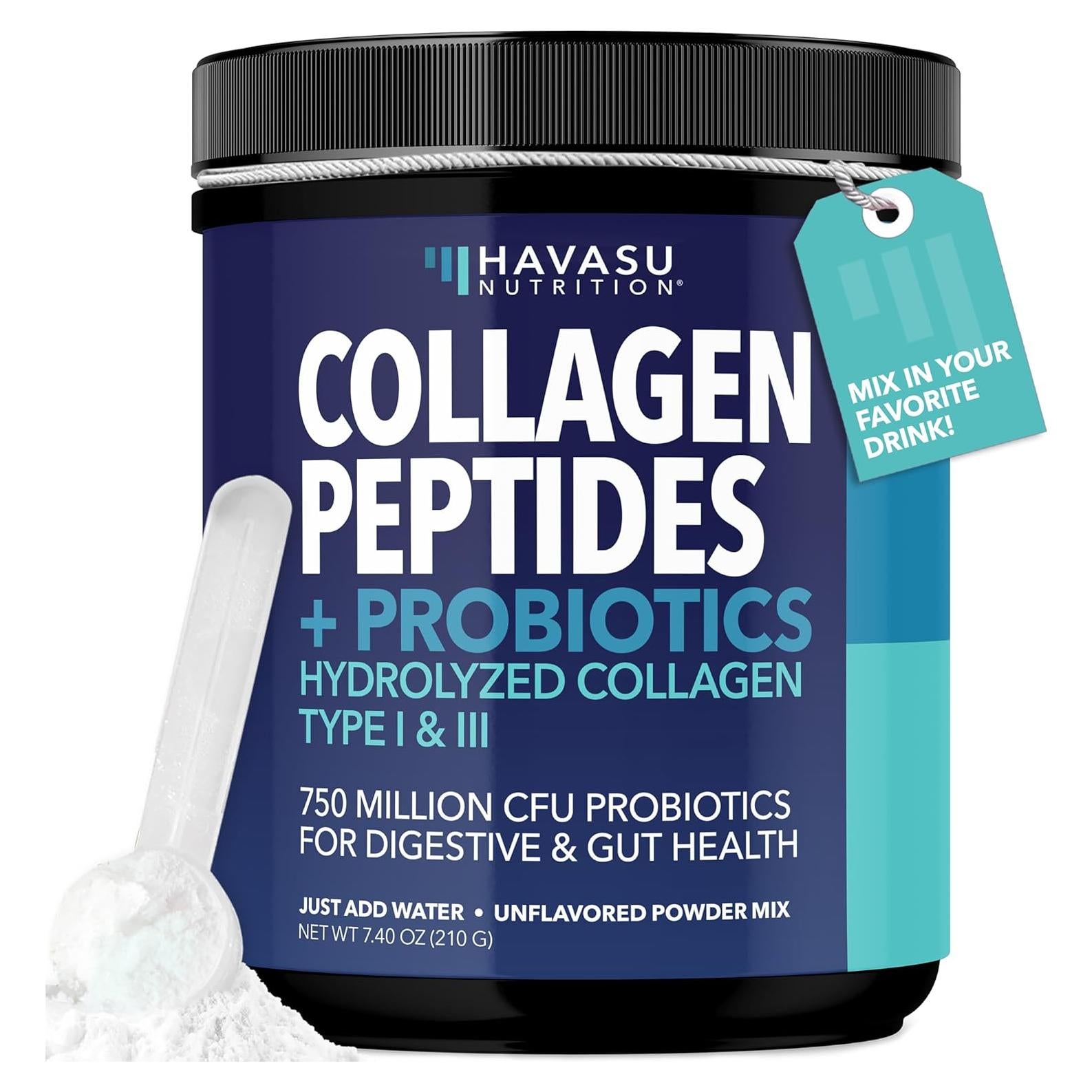 Polvo de Péptidos de Colágeno Havasu 289g - Hidrolizado Tipo I y III