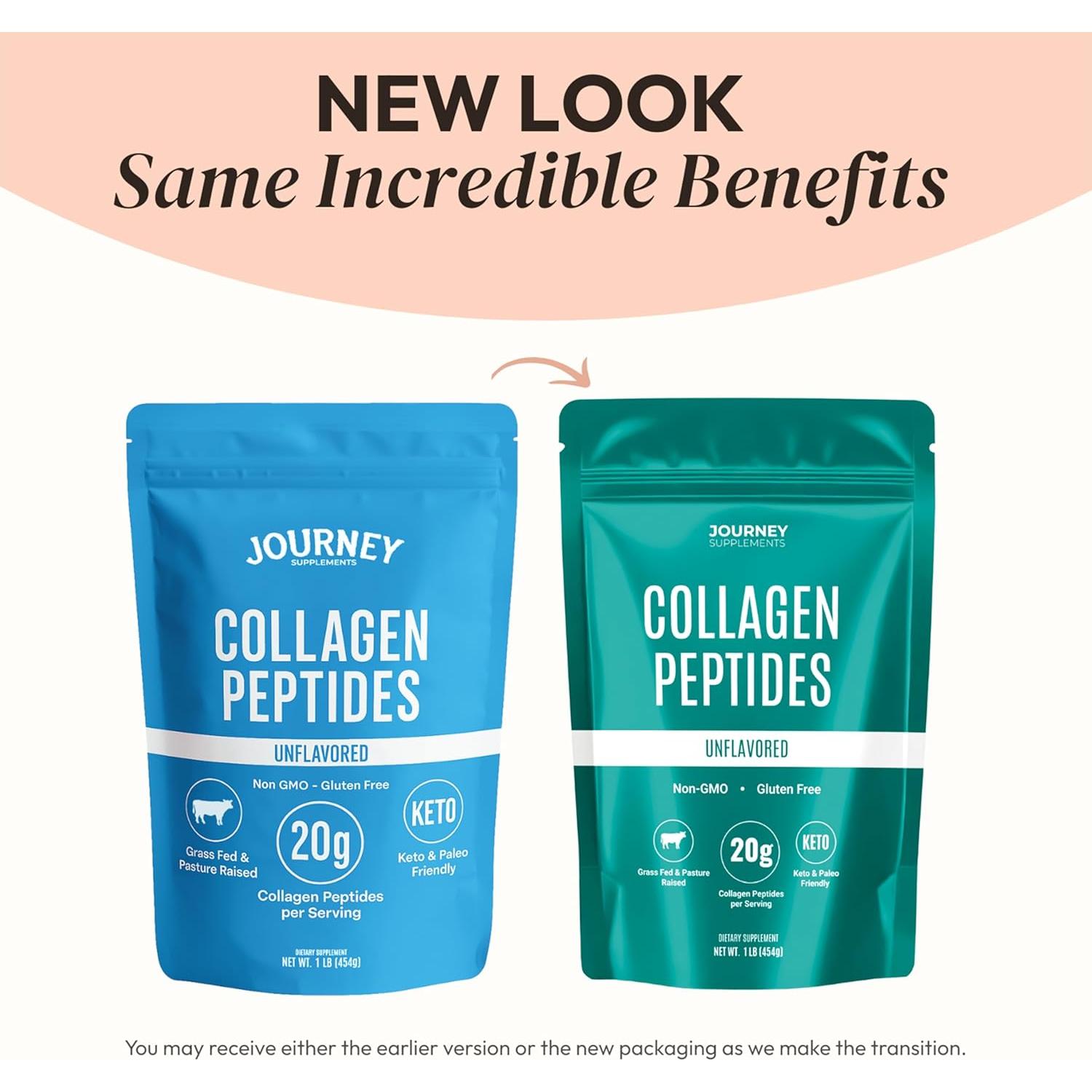 Polvo de Péptidos de Colágeno Journey 0.45 kg Sin Sabor