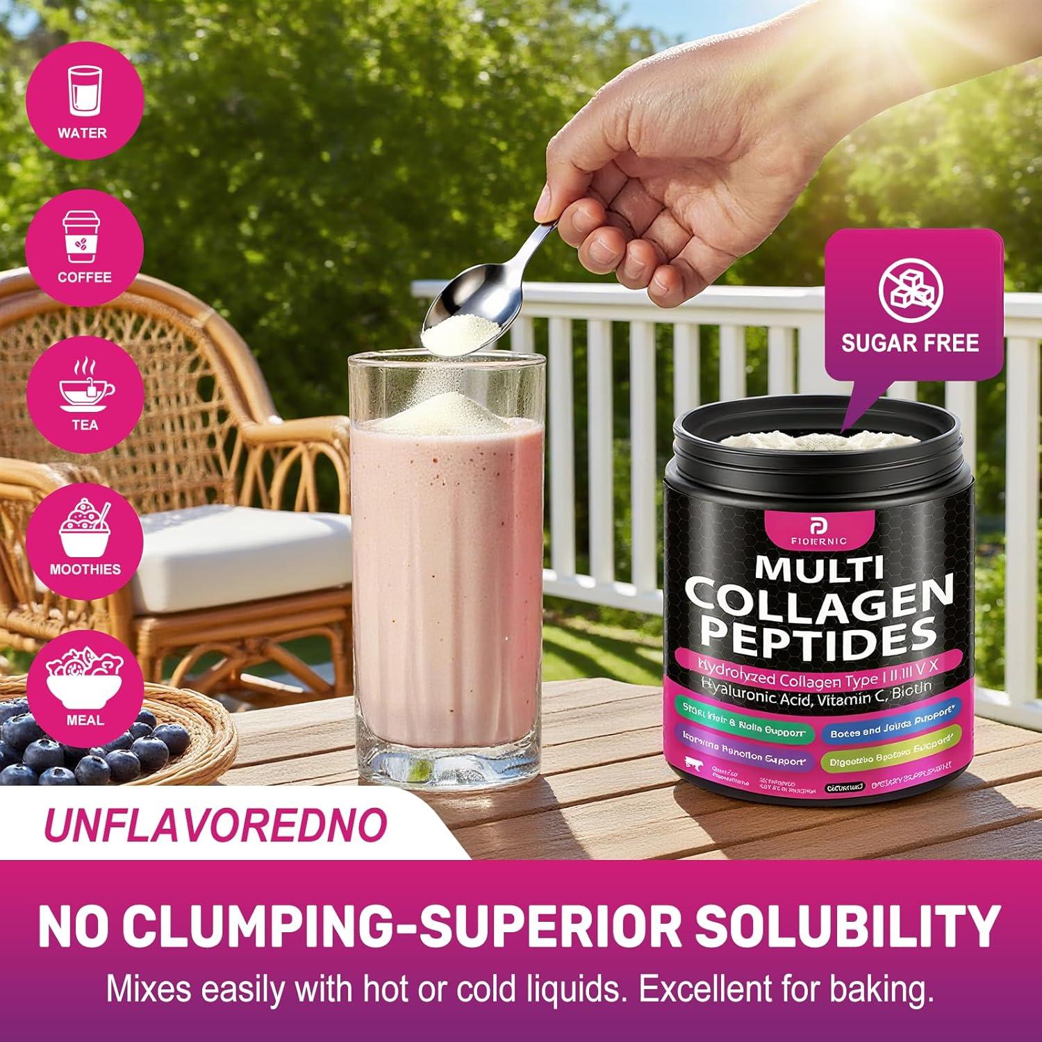 Polvo de Colágeno Hidrolizado FIDERNIC 30 Porciones 299g