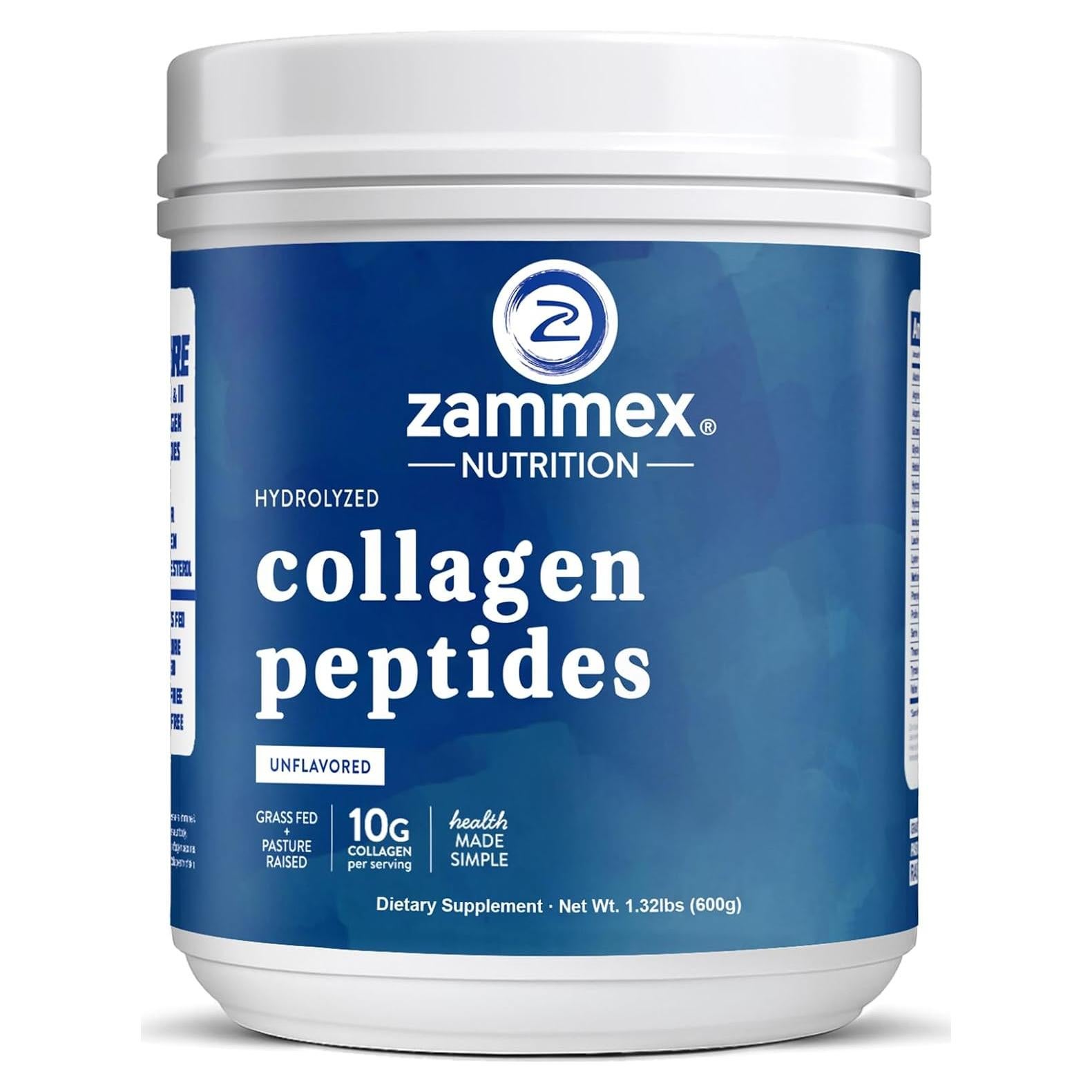 Zammex Péptidos de Colágeno Premium Sin Sabor 600g
