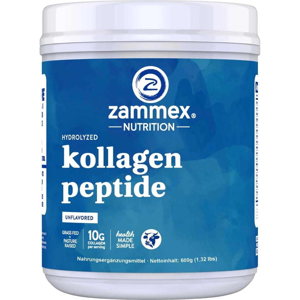 Zammex Péptidos de Colágeno Premium Sin Sabor 600g