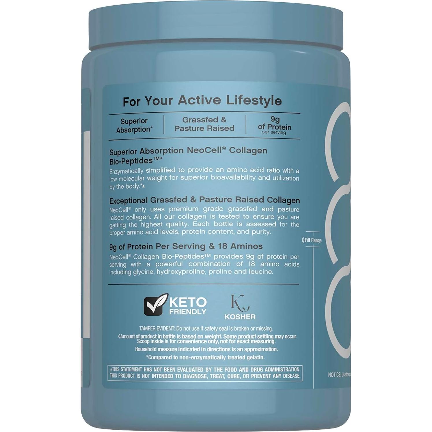 Polvo de Colágeno NeoCell 10oz (283.5g) - Super Piel y Cabello