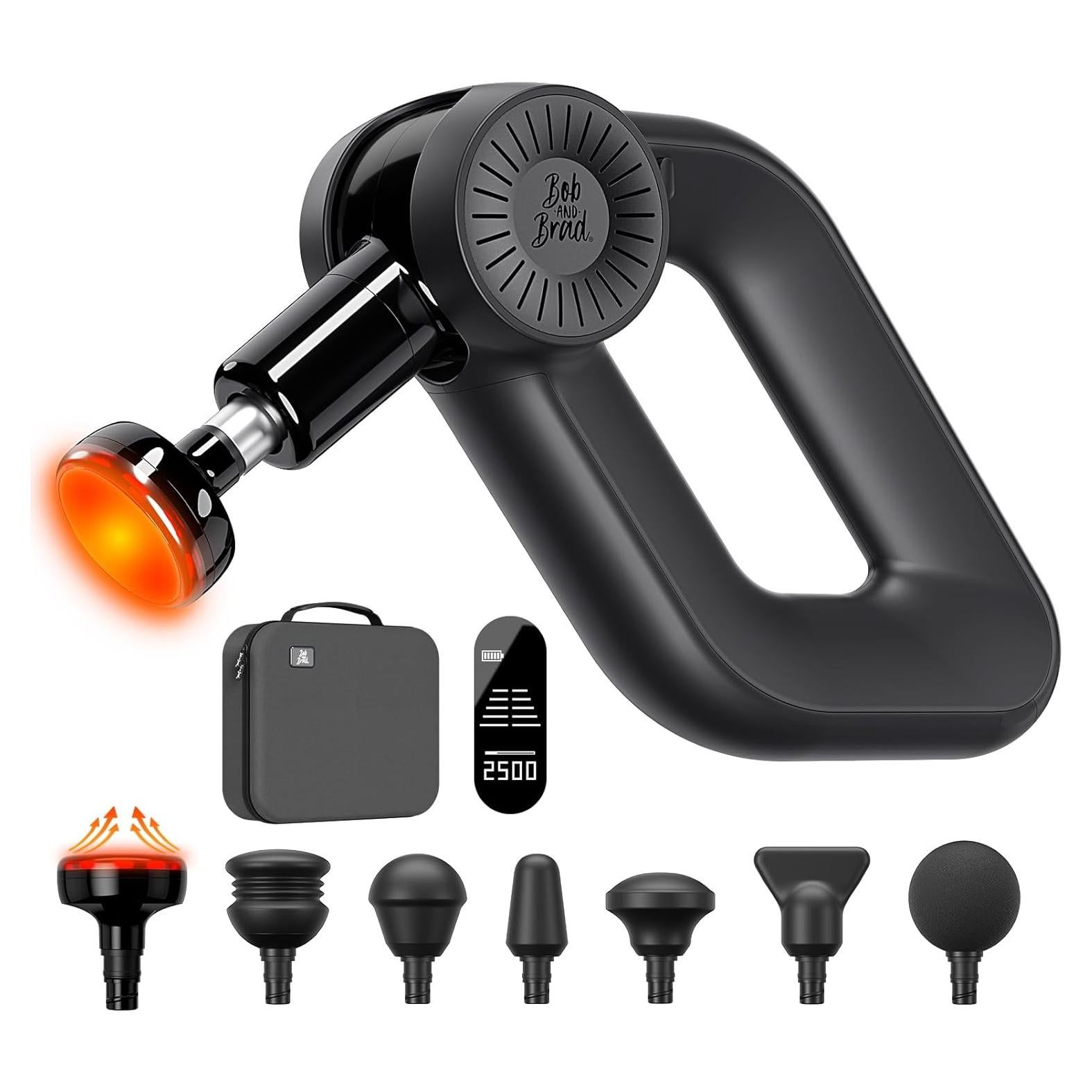 Pistola de Masaje BOB Y BRAD D6 Pro Plus con Calor 1.27kg