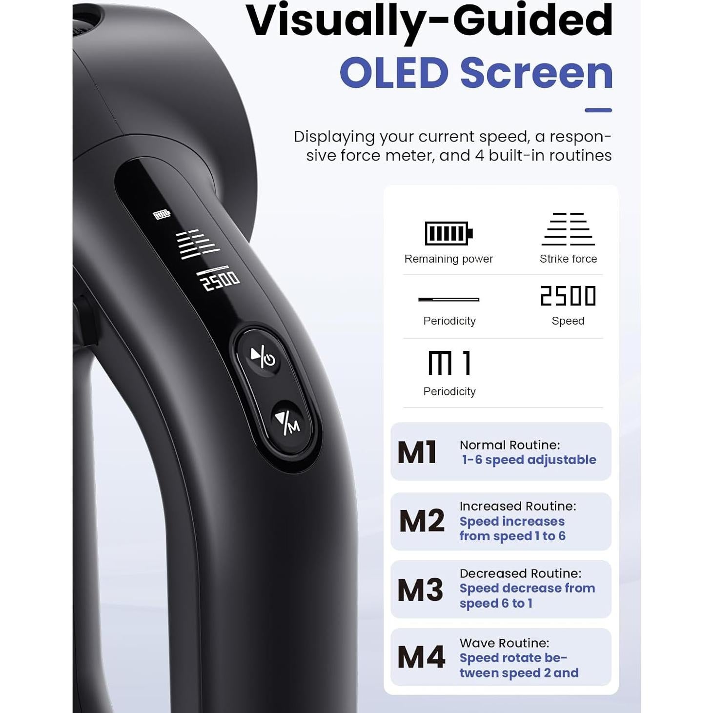 Pistola de Masaje BOB Y BRAD D6 Pro Plus con Calor 1.27kg